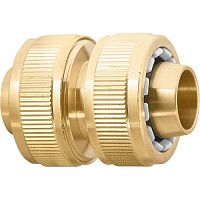 муфта ремонтная для шланга, 3/4", латунная// palisad, купить metabo, купить husqvarna, купить bosch, купить makita, купить hitachi, купить hikoki, купить oregon, купить stihl