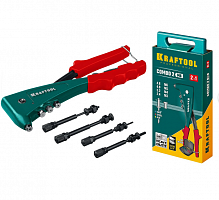 kraftool  combo2-m6, 2 вида заклёпок, комбинированный литой заклепочник в кейсе (31180), купить metabo, купить husqvarna, купить bosch, купить makita, купить hitachi, купить hikoki, купить oregon, купить stihl