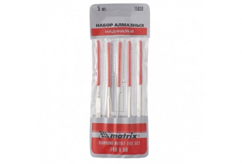 набор надфилей алмазных, 140х50х3, 5 шт.// matrix, купить metabo, купить husqvarna, купить bosch, купить makita, купить hitachi, купить hikoki, купить oregon, купить stihl