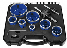 набор коронок алмазных с оснасткой, d=20, 25, 32, 35, 40, 50, 68 мм, 7 коронок, зубр профессионал, купить metabo, купить husqvarna, купить bosch, купить makita, купить hitachi, купить hikoki, купить oregon, купить stihl
