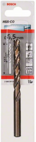 1 HSS-CO СВЕРЛО 8.5ММ — купить в интернет-магазине amurinstrument.ru с доставкой по #WF_CITY_DAT# | Каталог с характеристиками и ценами 1 hss-co сверло 8.5мм, купить metabo, купить husqvarna, купить bosch, купить makita, купить hitachi, купить hikoki, купить oregon, купить stihl