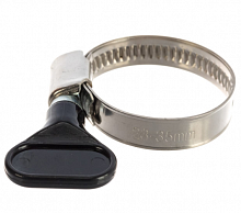 хомут обжимной quattro elementi  20-35 мм, нержавеющая сталь, с ключом, 2 шт, в блистере, купить metabo, купить husqvarna, купить bosch, купить makita, купить hitachi, купить hikoki, купить oregon, купить stihl