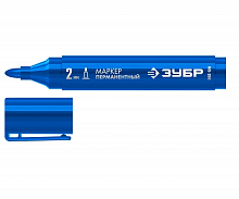зубр  мп-300 синий, 2 мм перманентный маркер (06322-7), купить metabo, купить husqvarna, купить bosch, купить makita, купить hitachi, купить hikoki, купить oregon, купить stihl