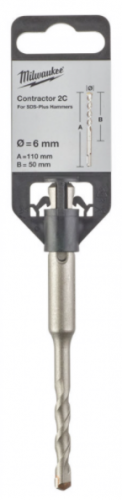 бур sds+ milwaukee contractor 6x110 - 1 шт, купить metabo, купить husqvarna, купить bosch, купить makita, купить hitachi, купить hikoki, купить oregon, купить stihl