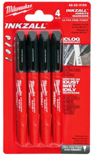 Маркер INKZALL для стройплощадки тонкий Черный (4шт) — купить в интернет-магазине amurinstrument.ru с доставкой по #WF_CITY_DAT# | Каталог с характеристиками и ценами маркер inkzall для стройплощадки тонкий черный (4шт), купить metabo, купить husqvarna, купить bosch, купить makita, купить hitachi, купить hikoki, купить oregon, купить stihl