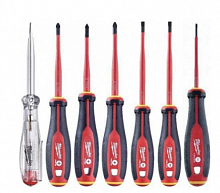 набор трехгранных отверток vde sl/pz/ph + тестер напряжения - 7 ед. (1 шт), купить metabo, купить husqvarna, купить bosch, купить makita, купить hitachi, купить hikoki, купить oregon, купить stihl