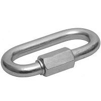 карабин винтовой с муфтой, 10мм, 10 шт, оцинкованный, зубр, купить metabo, купить husqvarna, купить bosch, купить makita, купить hitachi, купить hikoki, купить oregon, купить stihl