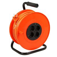 удлинитель силовой 4 роз., б/з, 2,2квт (10а), пвс, на катушке, 2x1,0 мм 50 м, (шт.), купить metabo, купить husqvarna, купить bosch, купить makita, купить hitachi, купить hikoki, купить oregon, купить stihl