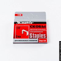 скобы 6мм "matrix" master  для мебельного степле, купить metabo, купить husqvarna, купить bosch, купить makita, купить hitachi, купить hikoki, купить oregon, купить stihl