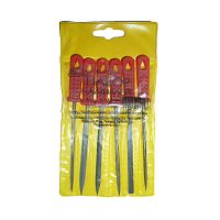 набор надфилей, 6 предметов, 3 x 140 мм, пластмассовые рукоятки (hobbi) (уп.) , купить metabo, купить husqvarna, купить bosch, купить makita, купить hitachi, купить hikoki, купить oregon, купить stihl