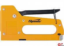 степлер мебельный пластиковый, со скобами 100 шт, тип скобы 53, 4-8 мм// sparta, купить metabo, купить husqvarna, купить bosch, купить makita, купить hitachi, купить hikoki, купить oregon, купить stihl