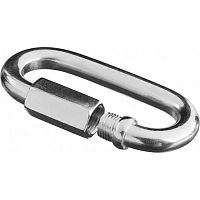 карабин винтовой с муфтой, 8мм, 20 шт, оцинкованный, зубр, купить metabo, купить husqvarna, купить bosch, купить makita, купить hitachi, купить hikoki, купить oregon, купить stihl