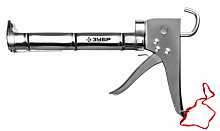 зубр полукорпусной пистолет для герметика профессионал, хромированный, 310 мл., купить metabo, купить husqvarna, купить bosch, купить makita, купить hitachi, купить hikoki, купить oregon, купить stihl