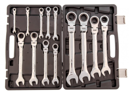 Набор ключей комбинированных, трещоточных шарнирных 13шт.// Matrix — купить в интернет-магазине amurinstrument.ru с доставкой по #WF_CITY_DAT# | Каталог с характеристиками и ценами набор ключей комбинированных, трещоточных шарнирных 13шт.// matrix, купить metabo, купить husqvarna, купить bosch, купить makita, купить hitachi, купить hikoki, купить oregon, купить stihl