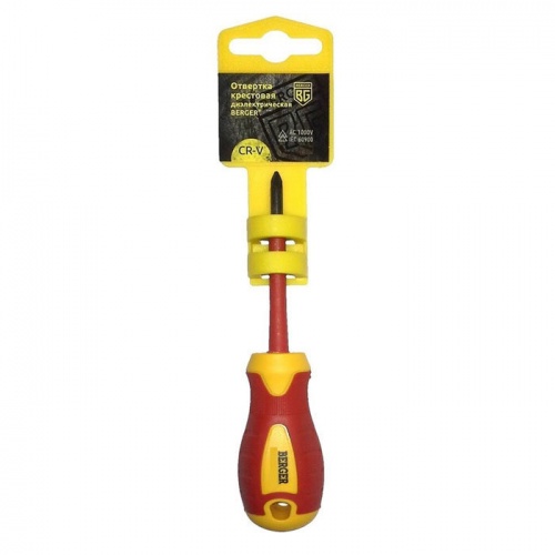 Отвертка крестовая PZ1x80 мм диэлектрическая до 1000V BERGER BG1059 — купить в интернет-магазине amurinstrument.ru с доставкой по #WF_CITY_DAT# | Каталог с характеристиками и ценами отвертка крестовая pz1x80 мм диэлектрическая до 1000v berger bg1059, купить metabo, купить husqvarna, купить bosch, купить makita, купить hitachi, купить hikoki, купить oregon, купить stihl