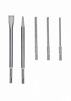 набор буров 5х + 2 зубила sds plus, купить metabo, купить husqvarna, купить bosch, купить makita, купить hitachi, купить hikoki, купить oregon, купить stihl