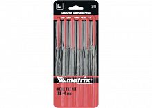 набор надфилей, 160 х 4мм, 6 шт., обрезиненные рукоятки // matrix, купить metabo, купить husqvarna, купить bosch, купить makita, купить hitachi, купить hikoki, купить oregon, купить stihl