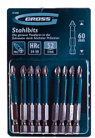 набор бит ph2х60, сталь s2, 10 шт.// gross, купить metabo, купить husqvarna, купить bosch, купить makita, купить hitachi, купить hikoki, купить oregon, купить stihl