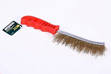 корщетка с изогнутой пластиковой ручкой, латунированная тип в, купить metabo, купить husqvarna, купить bosch, купить makita, купить hitachi, купить hikoki, купить oregon, купить stihl