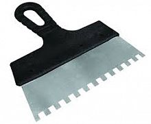 шпатель из нержавеющей стали, 250 мм, зуб 4х4 мм, пластмассовая ручка // сибртех, купить metabo, купить husqvarna, купить bosch, купить makita, купить hitachi, купить hikoki, купить oregon, купить stihl